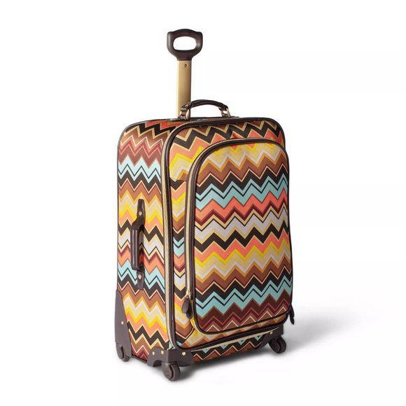 Rare! Missoni for Target 🎯 Designer 🧑‍🎨Spinner Luggage🧳 29” Accessories 2! - Picture 1 of 17